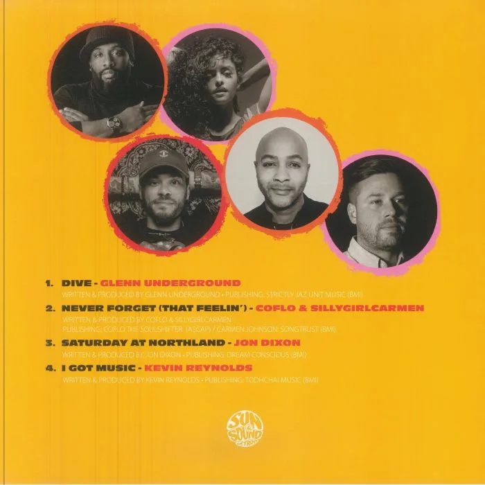 Back cover — GLENN UNDERGROUND / COFLO / SILLYGIRLCARMEN / JON DIXON / KEVIN REYNOLDS — Ease