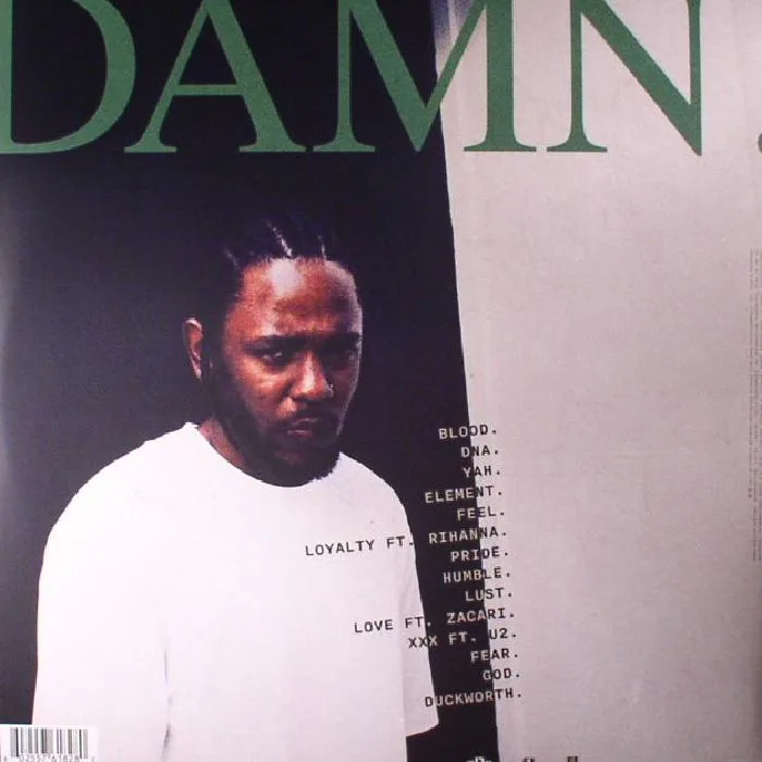 Back cover — Kendrick LAMAR — DAMN