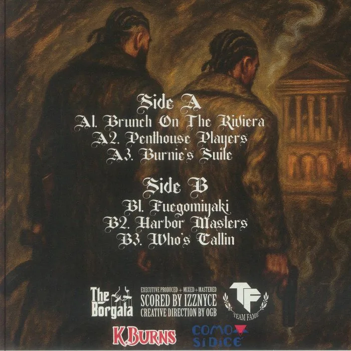 Back cover — SLIM FUEGO / K BURNS — Whispers In The Shadows