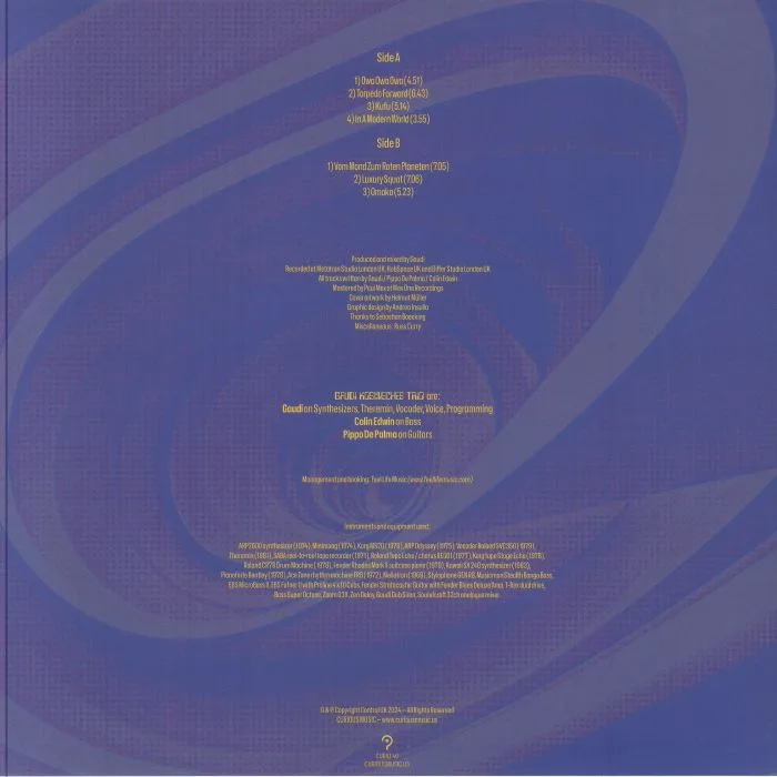 Back cover — GAUDI KOSMISCHES TRIO — Torpedo Forward