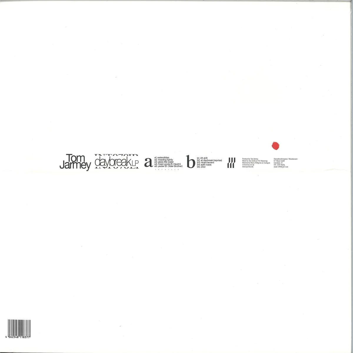 Back cover — Tom Jarmey — daybreak LP