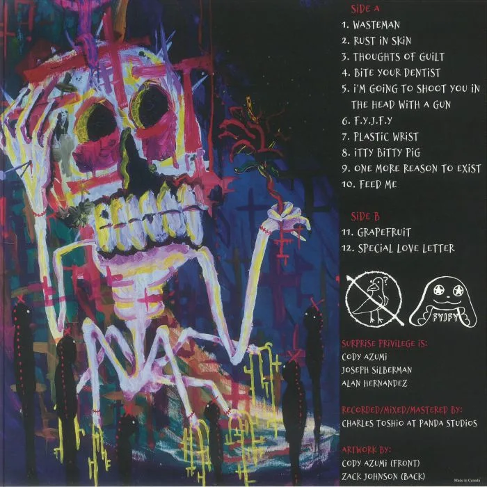 Back cover — SURPRISE PRIVILEGE — Feed Me