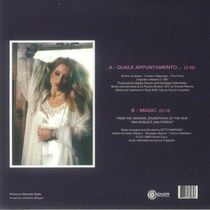 Back cover — Eleonora GIORGI — Quale Appuntamento / Magic