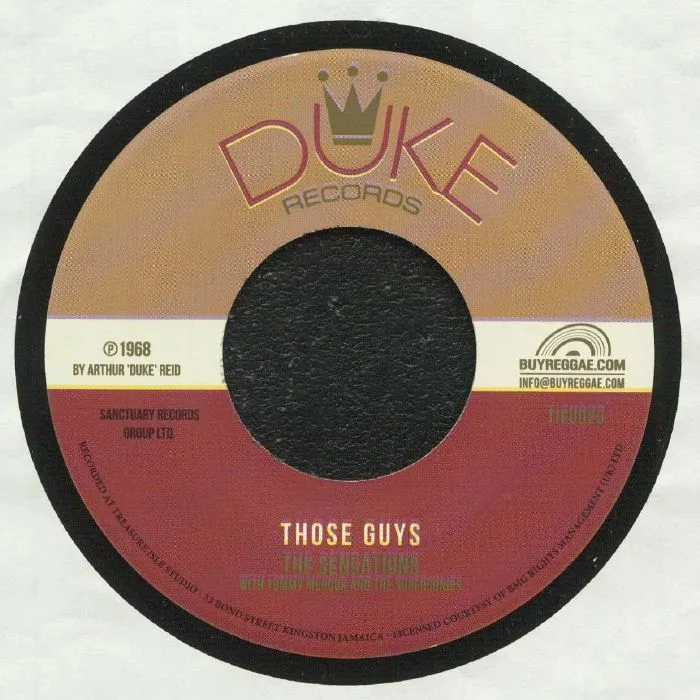 The SENSATIONS / WINSTON WRIGHT — Those Guys (reissue)