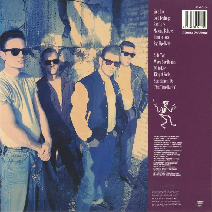 Back cover — SOCIAL DISTORTION — Somewhere Between Heaven & Hell (reissue)