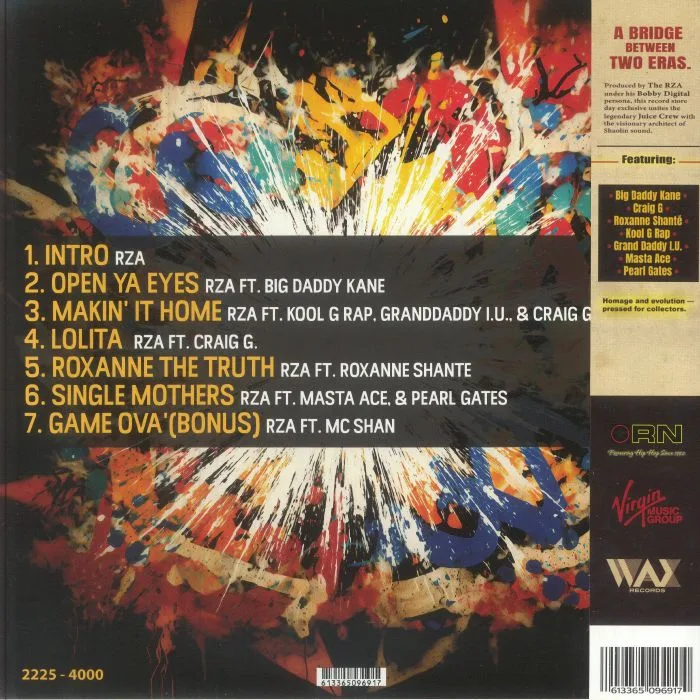 Back cover — BOBBY DIGITAL / VARIOUS — The Juice Crew (Record Store Day RSD 2026)