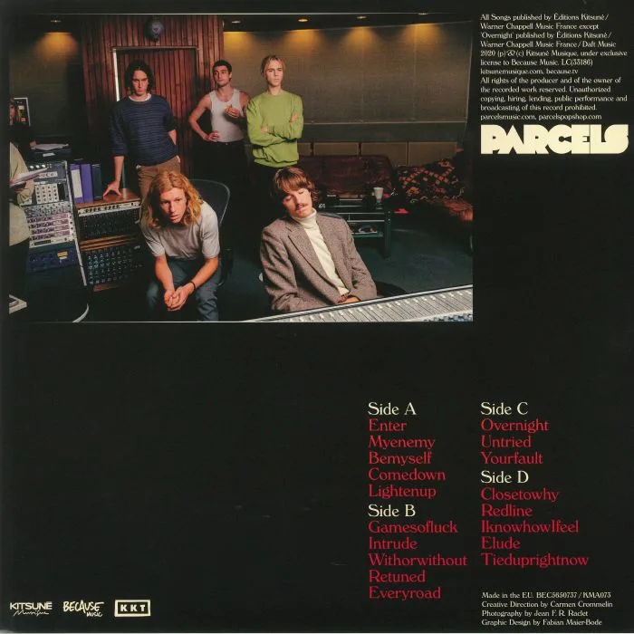 Back cover — PARCELS — Live Vol 1