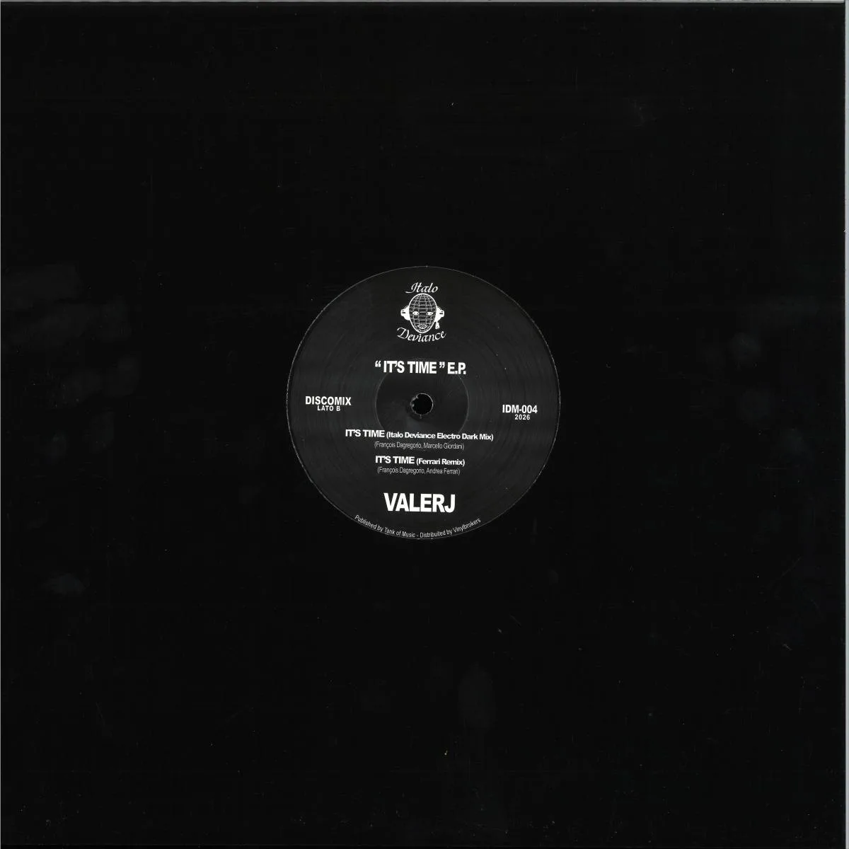Back cover — Valerj — It's Time E.P.