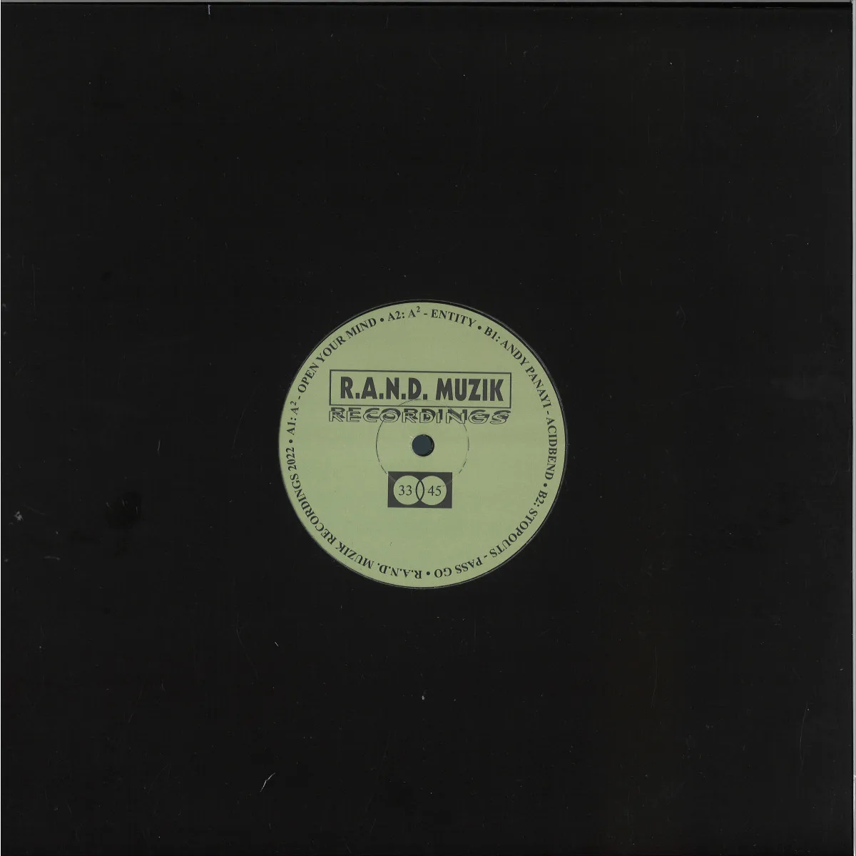 Back cover — A² / Stopouts / Andy Panayi — RM12015
