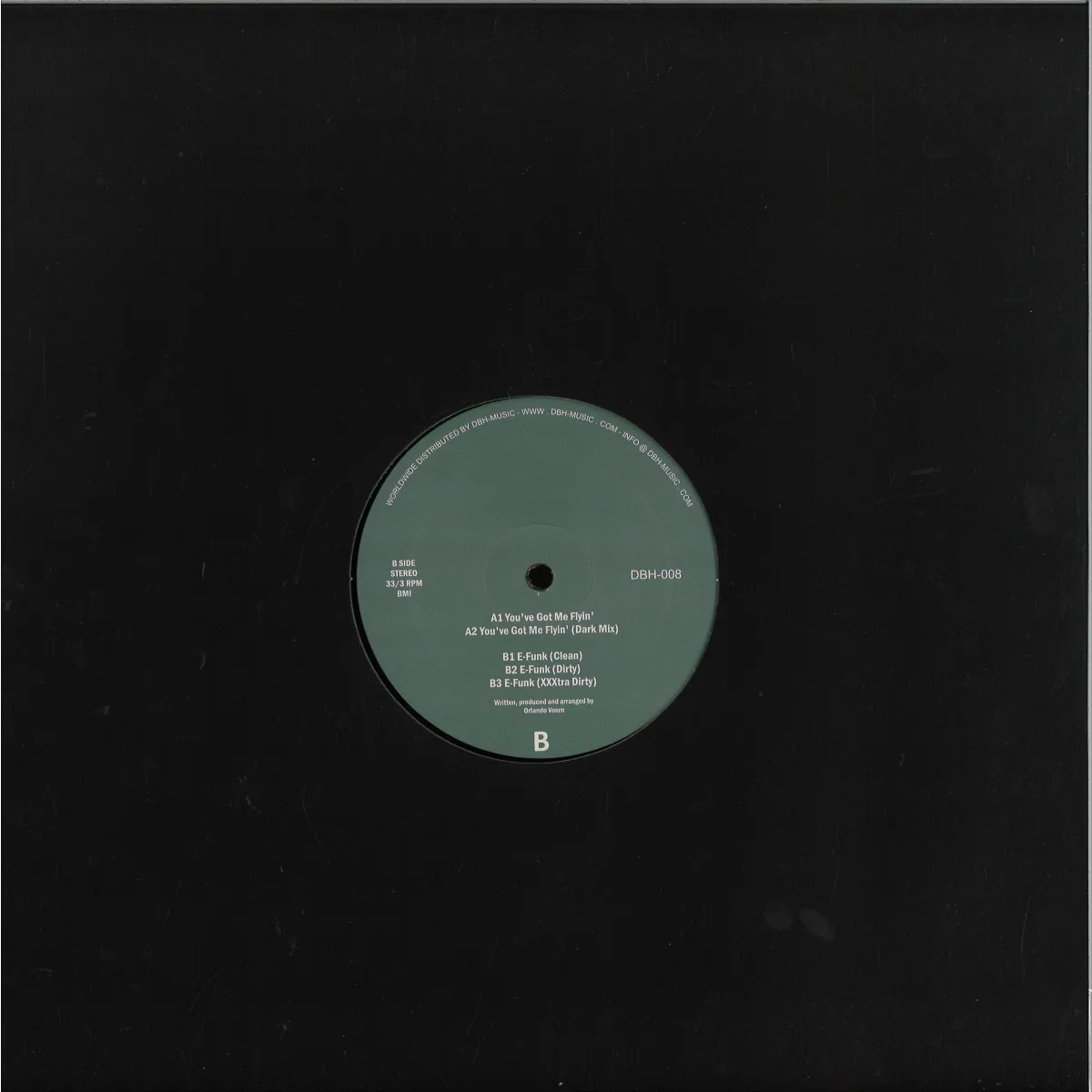 Back cover — Maniax Traxxx(Orlando Voorn) — You've Got Me Flyin' EP