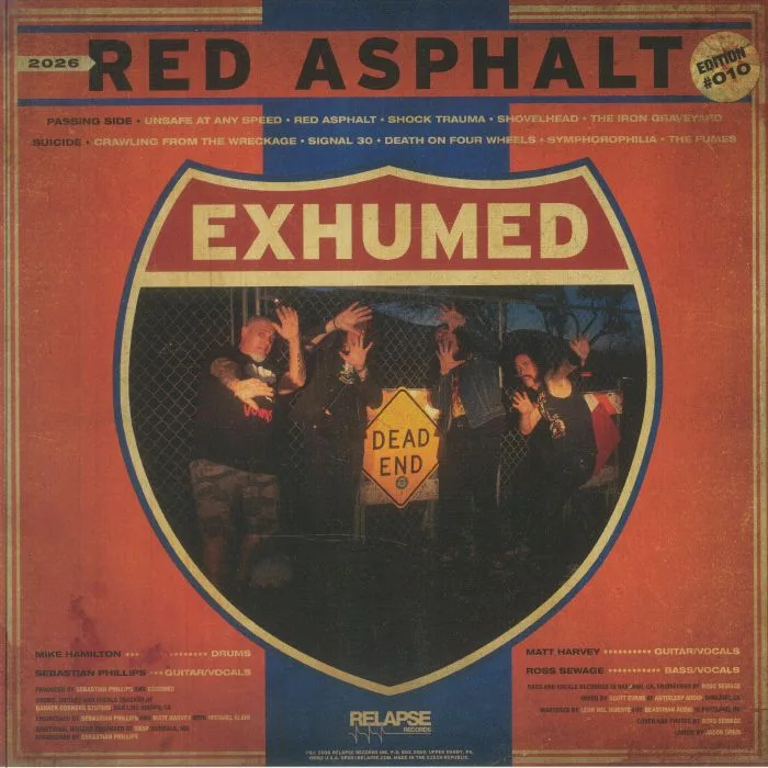 Обратная сторона обложки — EXHUMED — Red Asphalt