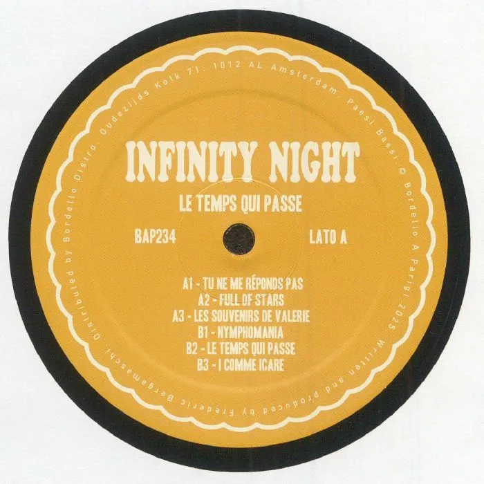 Лицевая сторона обложки — INFINITY NIGHT — Le Temps Qui Passe