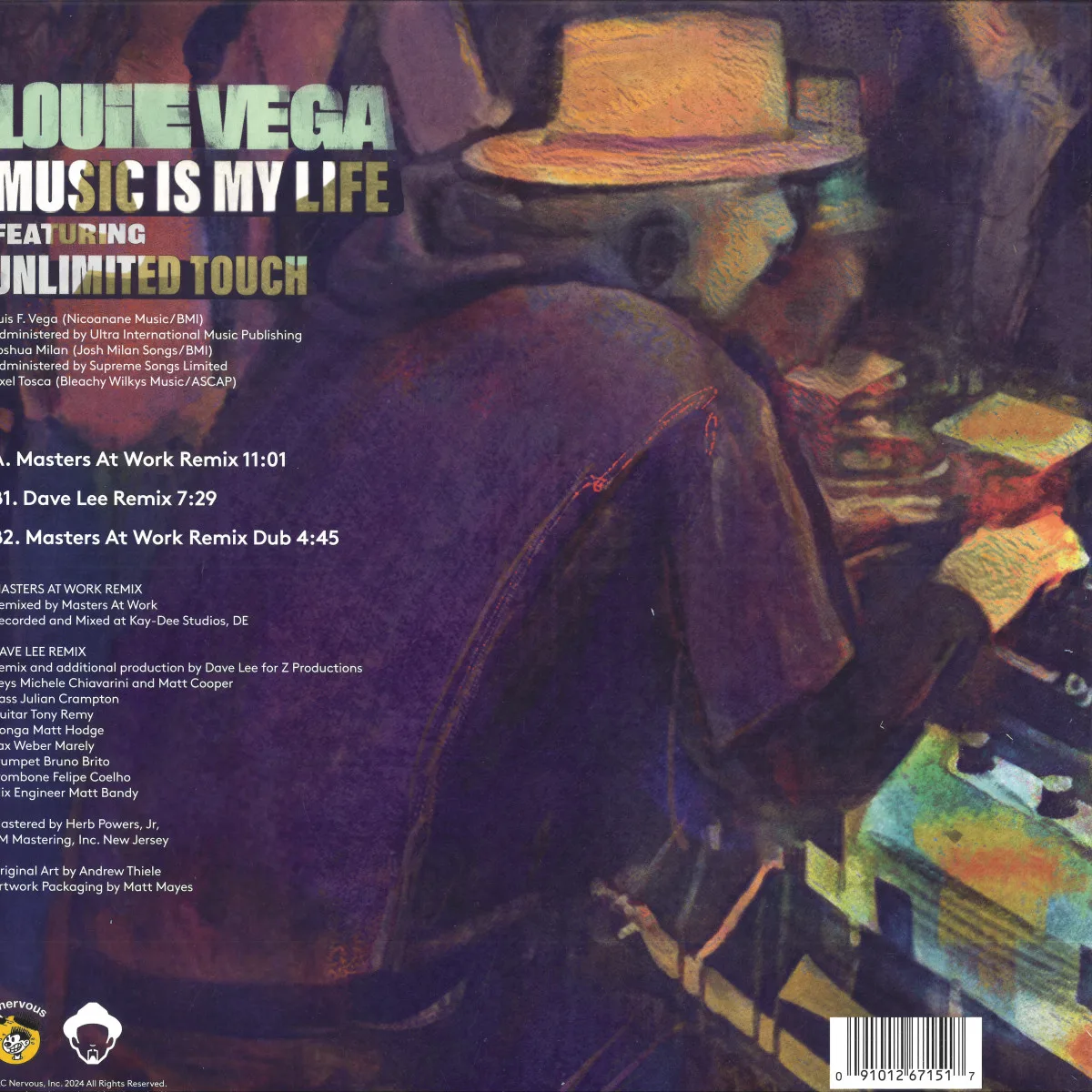 Back cover — Louie Vega — Music Is My Life (Remixes)