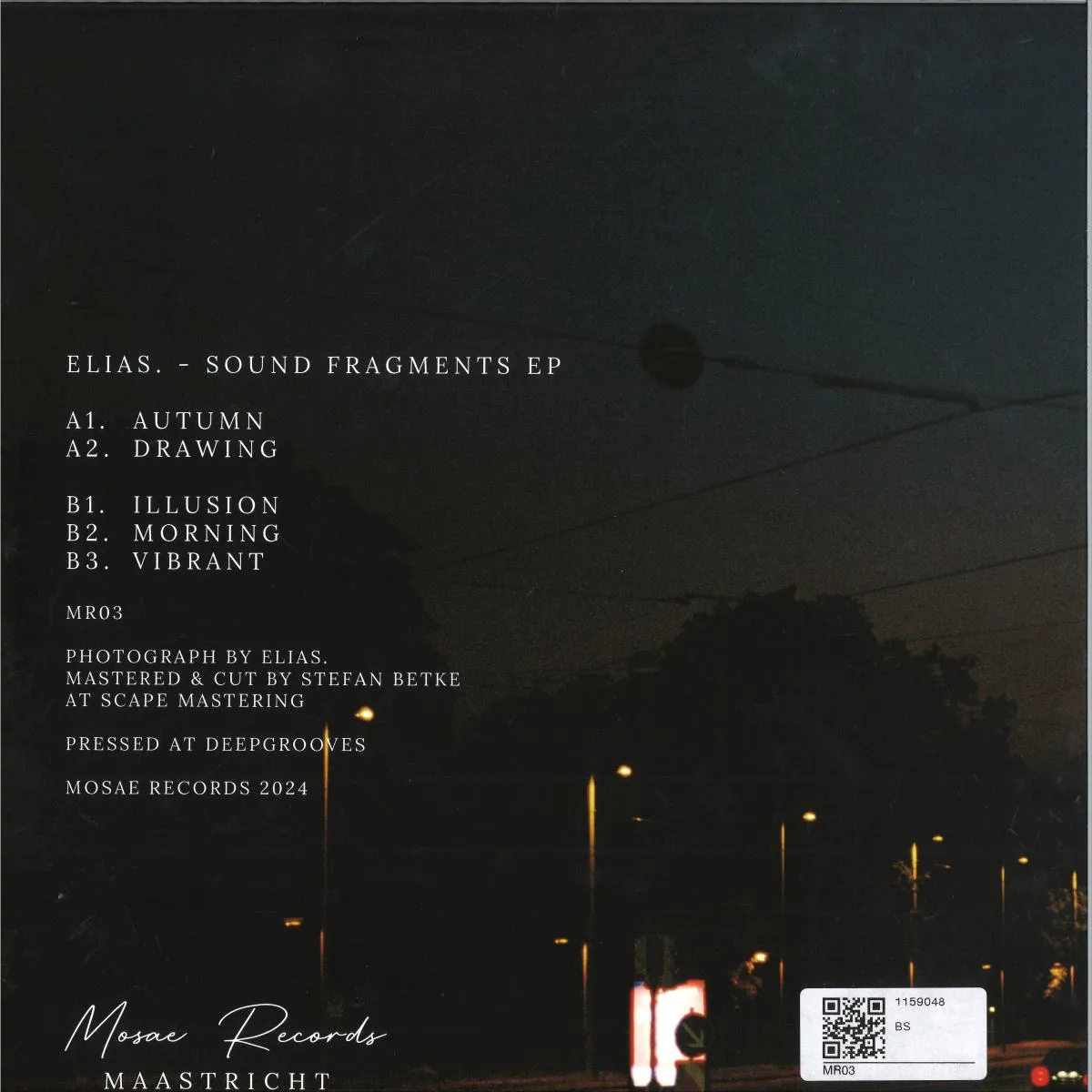 Back cover — Elias — Sound Fragments EP