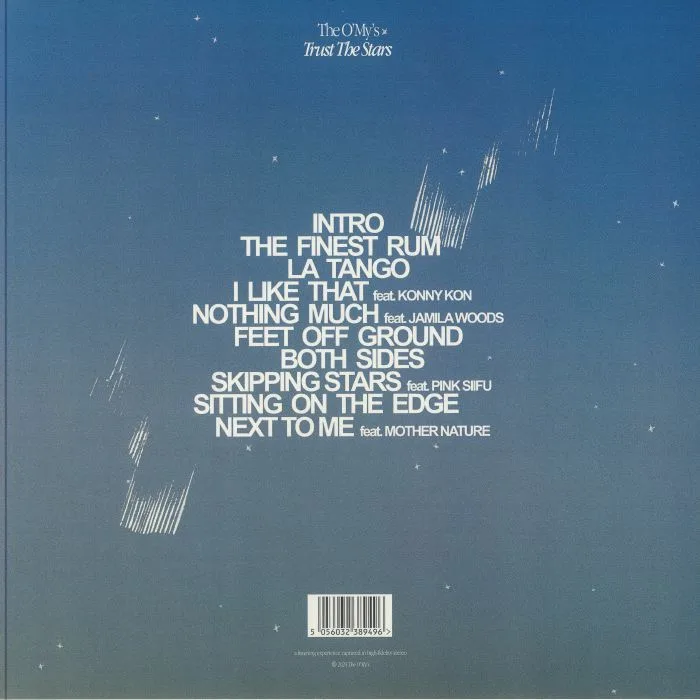 Back cover — The O'MY'S — Trust The Stars
