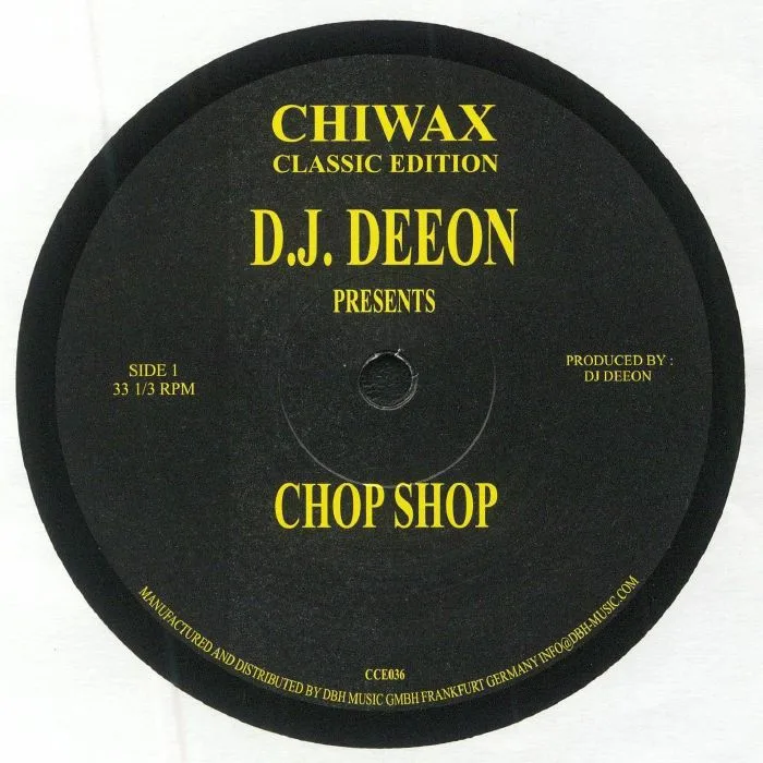 Лицевая сторона обложки — DJ DEEON — Chop Shop
