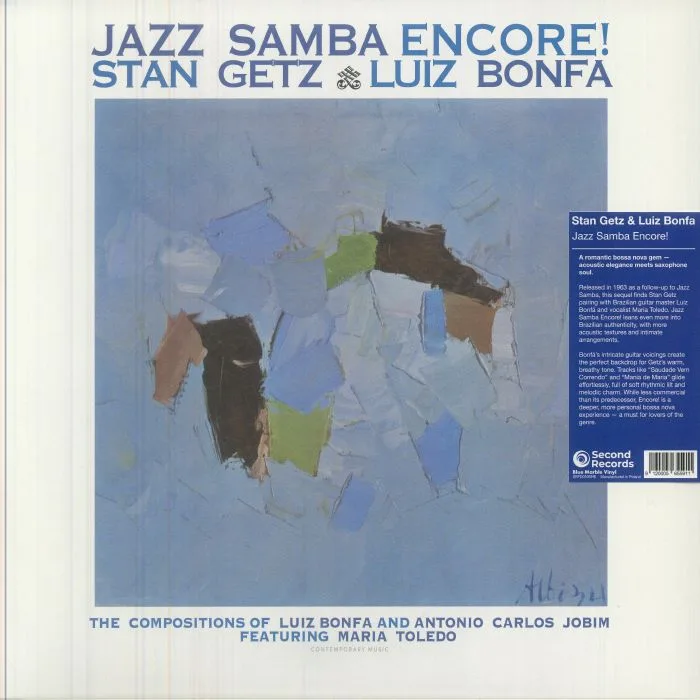Лицевая сторона обложки — Stan GETZ / LUIZ BONFA — Jazz Samba Encore! (reissue)