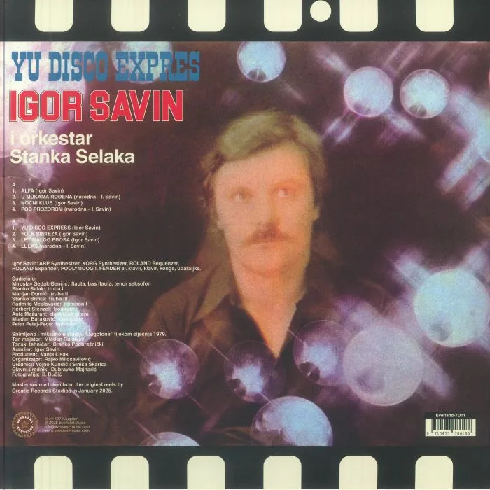 Back cover — Igor SAVIN / ORKESTAR STANKA SELAKA — Yu Disko Expres