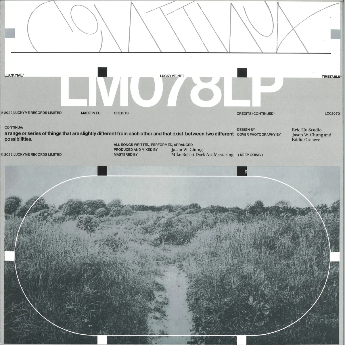 Обратная сторона обложки — Nosaj Thing — Continua LP
