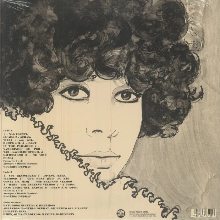 Обратная сторона обложки — Gal COSTA — Gal Costa (reissue)