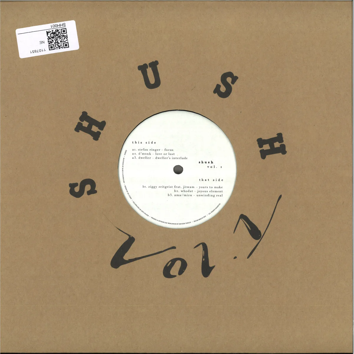 Обратная сторона обложки — Various — SHUSH Vol.1