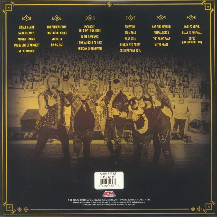 Back cover — UDO — Live In Bulgaria 2020: Pandemic Survival Show