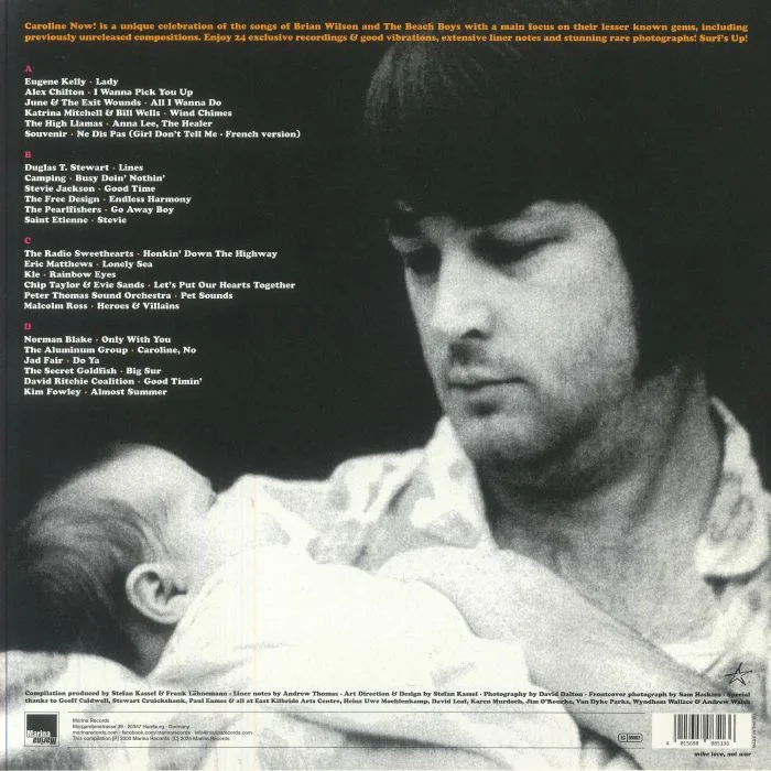 Back cover — VARIOUS — Caroline Now! The Songs Of Brian Wilson & The Beach Boys (Record Store Day RSD 2025)