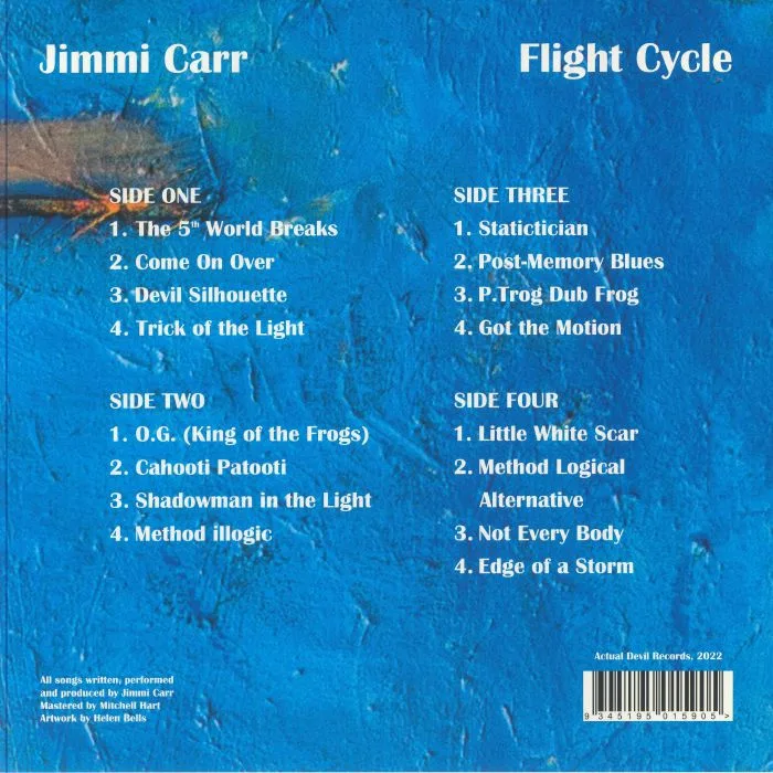 Обратная сторона обложки — Jimmi CARR — Flight Cycle