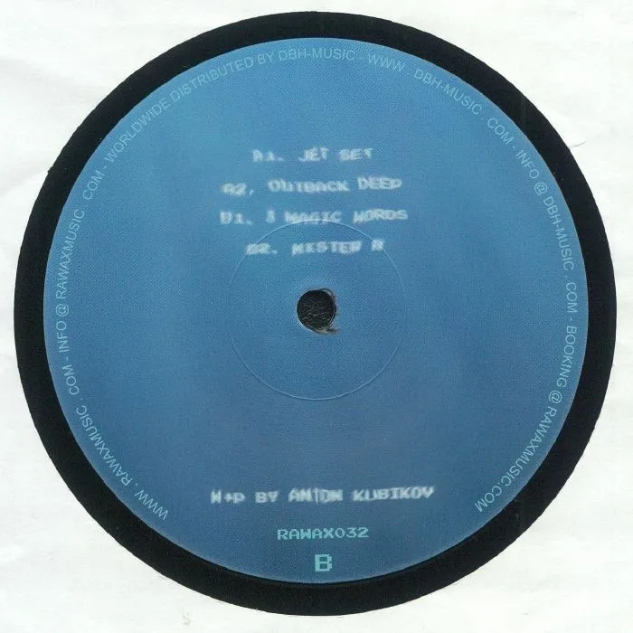 Обратная сторона обложки — Anton KUBIKOV — Out Back Deep EP
