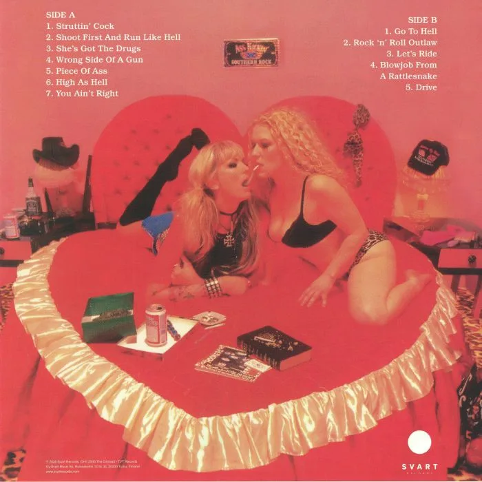 Обратная сторона обложки — NASHVILLE PUSSY — High As Hell