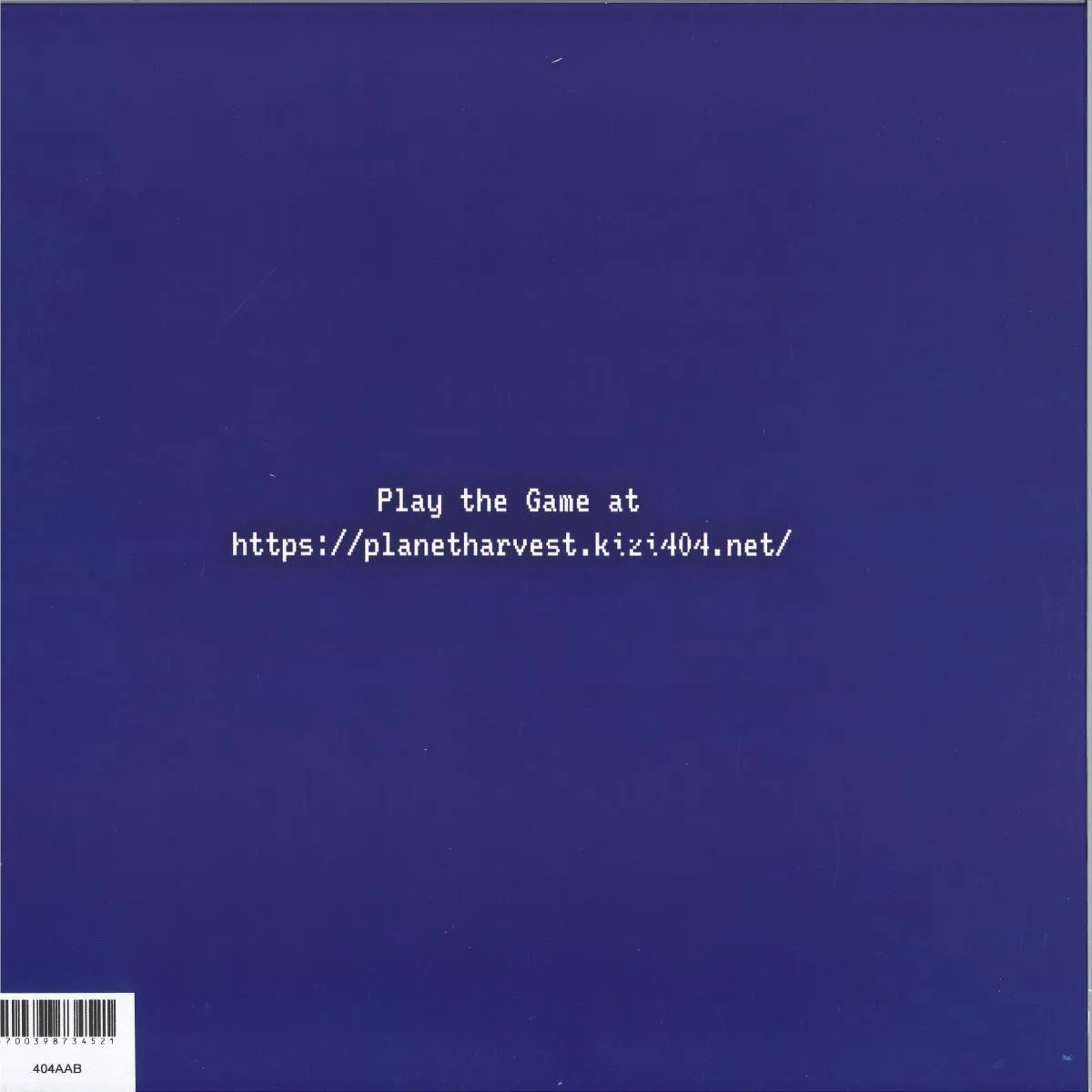 Back cover — Kizi 404 — Planet Harvest