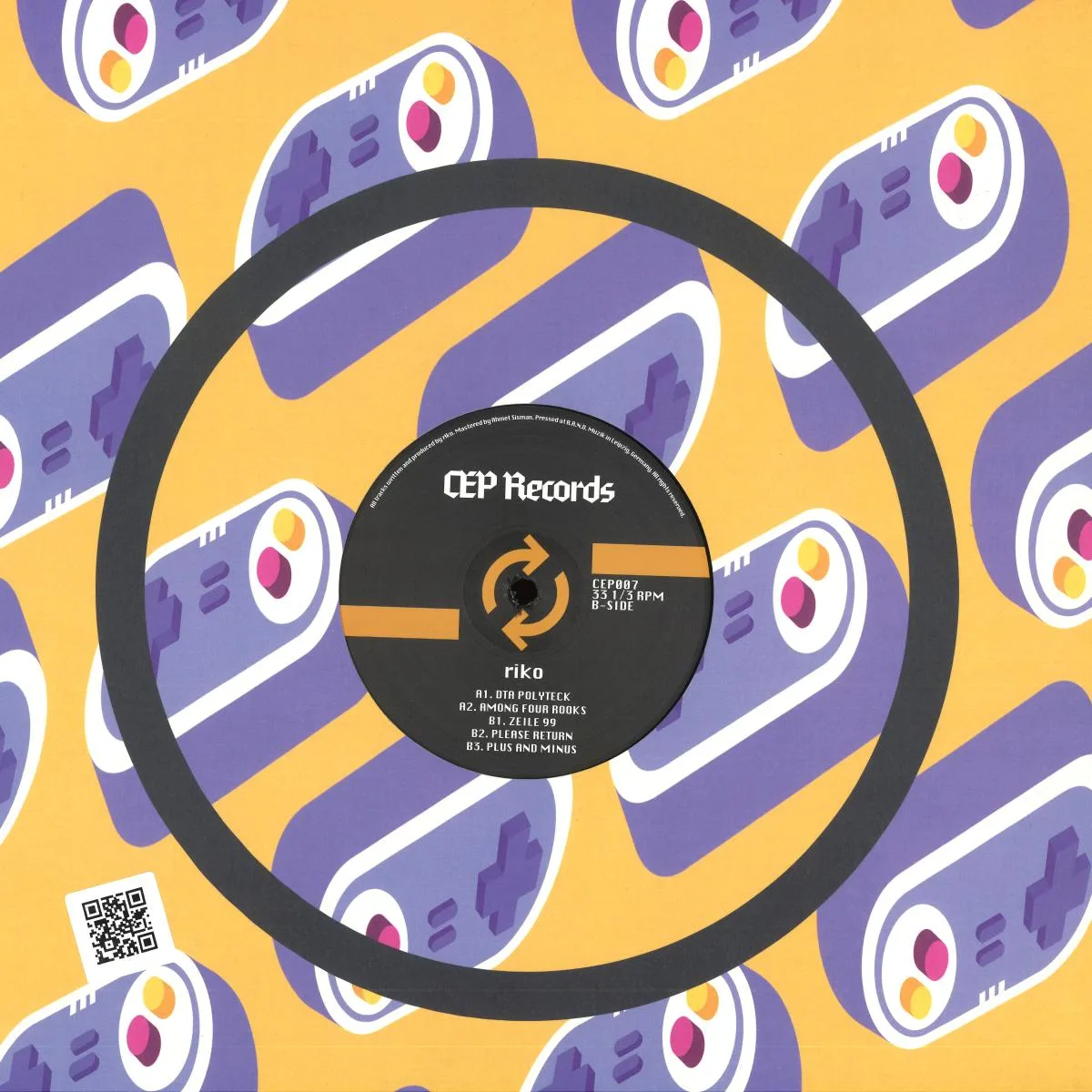 Back cover — riko — DTA Polyteck [printed sleeve] (2x12")