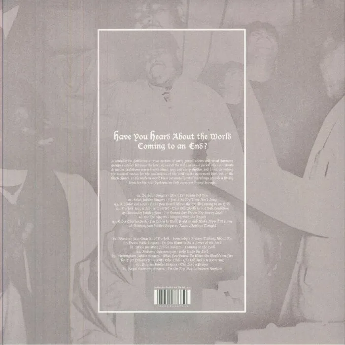 Back cover — VARIOUS — Have You Heard About The World Coming To An End?