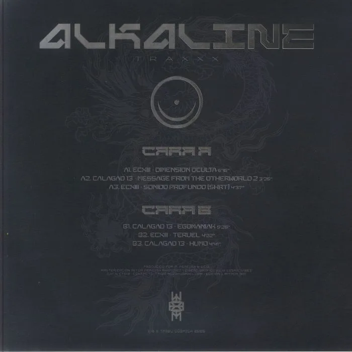 Back cover — CALAGAD 13 / ECXIII — Alkaline Traxxx EP