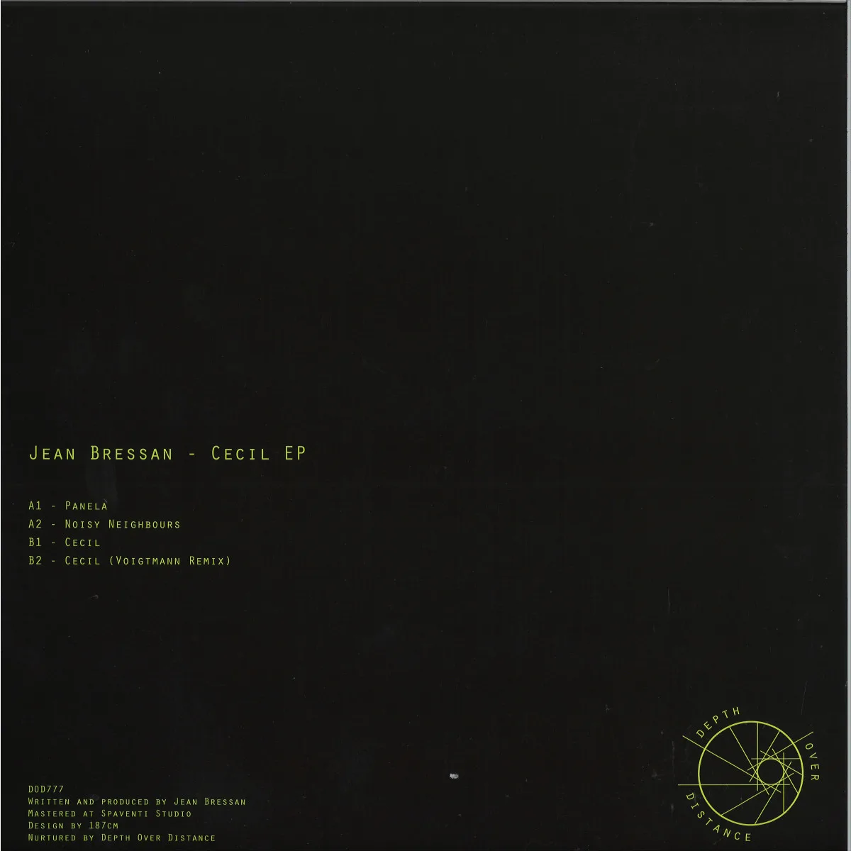 Back cover — Jean Bressan — Cecil EP
