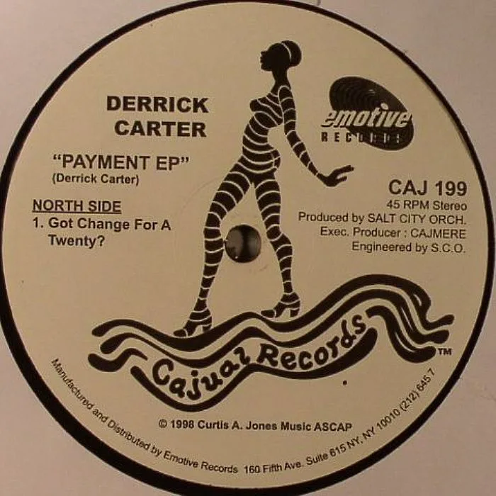 Front cover — Derrick CARTER / CAJMERE — Payment EP