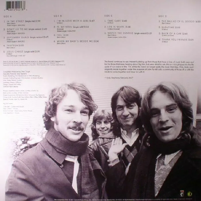 Обратная сторона обложки — BIG STAR — The Best Of Big Star (B-STOCK)