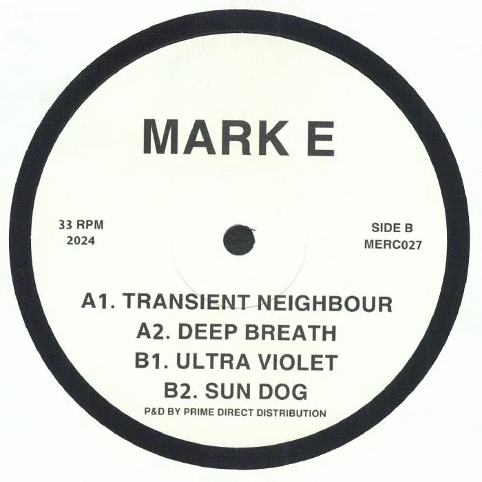 Back cover — MARK E — Take A Deep Breath EP