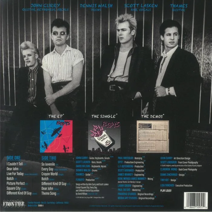 Обратная сторона обложки — FLYBOYS — The Complete Flyboys: 1978-1980 (remastered)