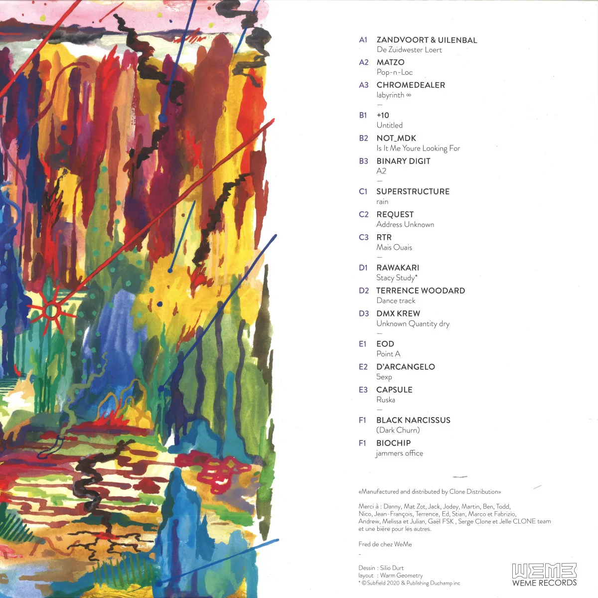 Back cover — Various — WeMe20ans 3x12"