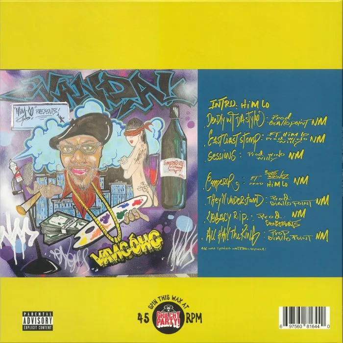 Back cover — HIM LO presents ENEM — Vandal Van Gogh