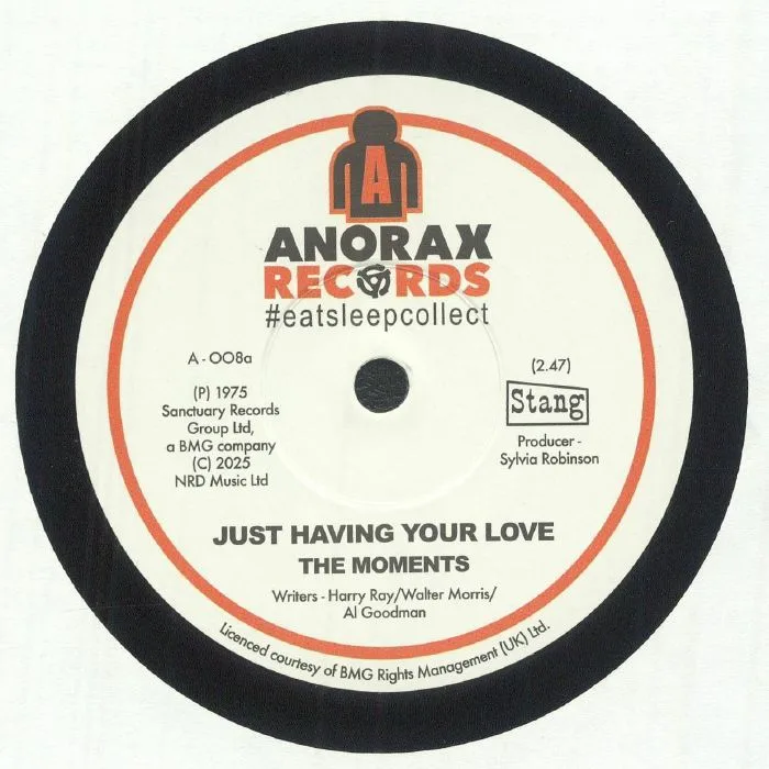 Лицевая сторона обложки — The MOMENTS / THE RIMSHOTS — Just Having Your Love