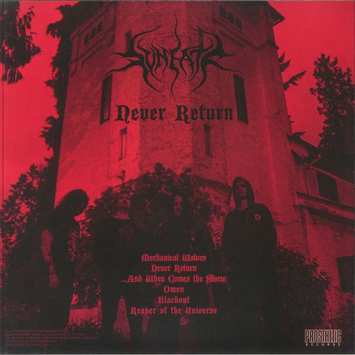 Back cover — SVNEATR — Never Return