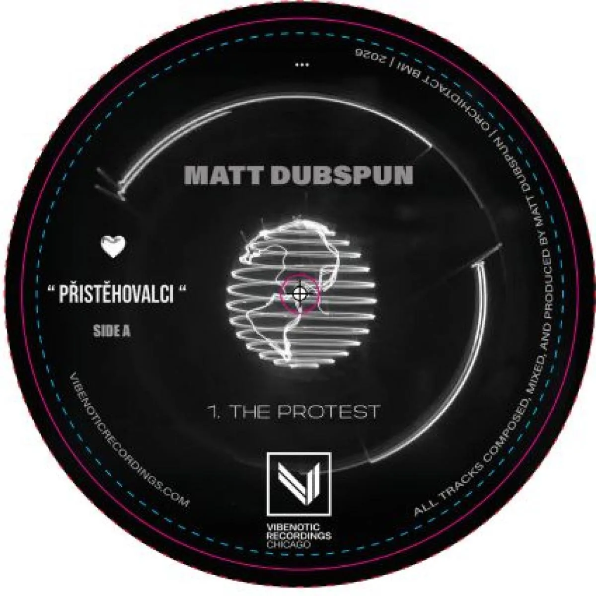 Лицевая сторона обложки — MATT DUBSPUN — LOVE IMMIGRANTS EP