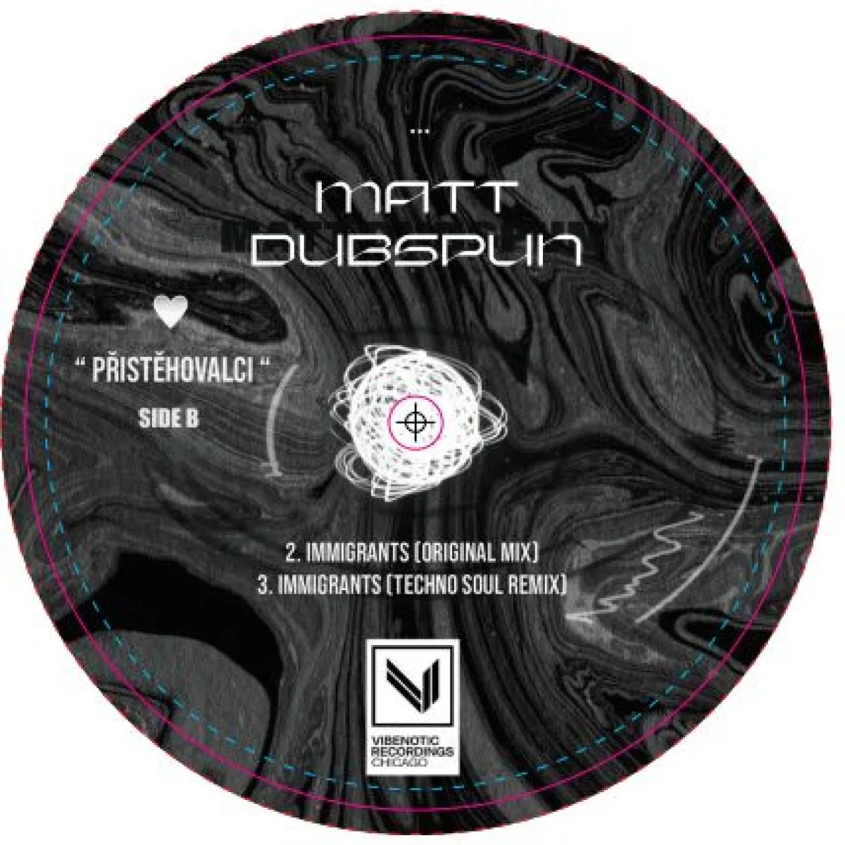 Обратная сторона обложки — MATT DUBSPUN — LOVE IMMIGRANTS EP