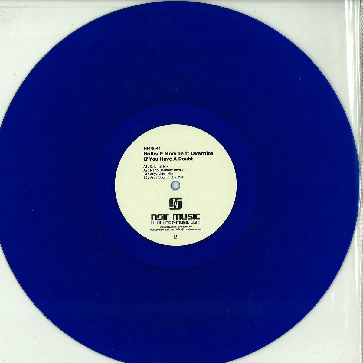 Back cover — Hollis P Monroefeat.Overnite — If You Have A Doubt