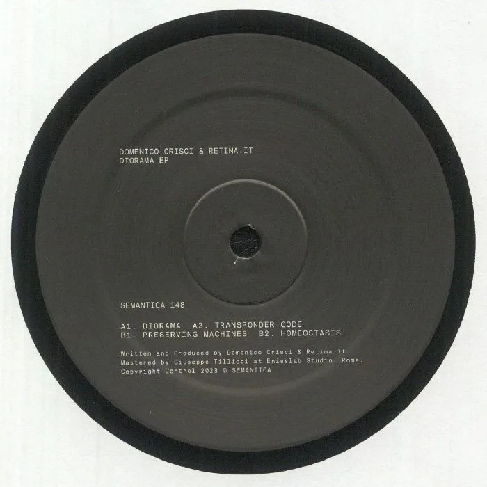 Обратная сторона обложки — Domenico CRISCI / RETINA IT — Diorama EP