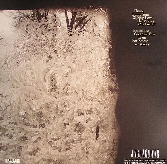 Back cover — BON IVER — For Emma Forever Ago