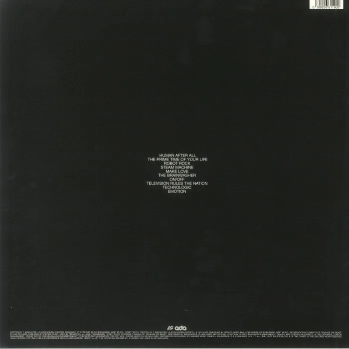 Back cover — DAFT PUNK — Human After All (reissue)