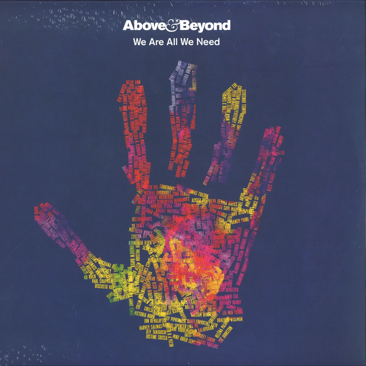 Лицевая сторона обложки — ABOVE & BEYOND — WE ARE ALL WE NEED LP 2x12"